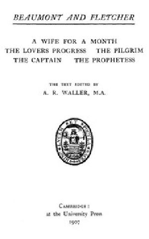 [Gutenberg 45780] • Beaumont and Fletcher's Works, Vol. 05 of 10